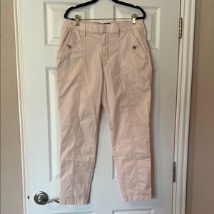 WHBM Light Pink High-Rise Slim Ankle Pret-A-Jet Pants 12